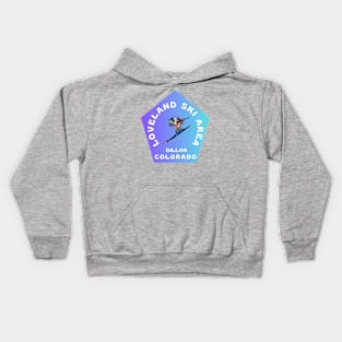 Loveland Ski Area Dillon Colorado U.S.A. Gift Ideas For The Ski Enthusiast. Kids Hoodie